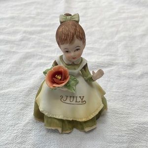 Vintage Lefton China Hand Painted July figurine